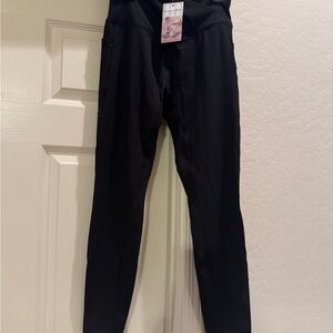NWT Halara Leggings Black Full Length Cloudful Size Medium with Pockets